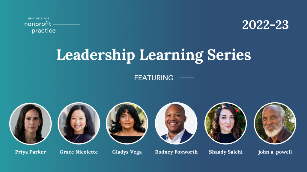 Leadership Learning Series - Institute for Nonprofit Practice